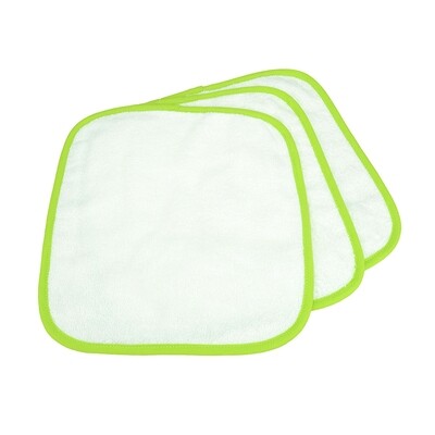 ARB035 Babiezz - Baby Spuugdoekje - Wit met Helder Groen