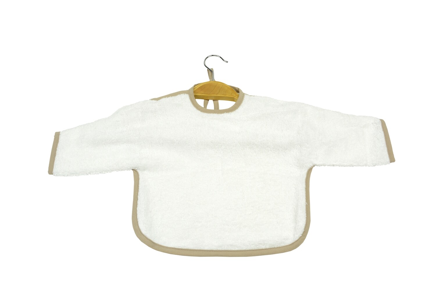 ARB036 Babiezz - Baby Slab met mouwtjes - Wit met Beige