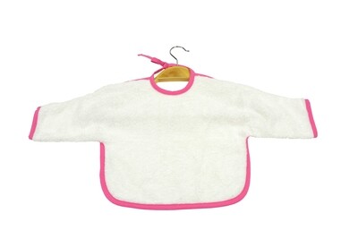 ARB036 Babiezz - Baby Slab met mouwtjes - Wit met Rose