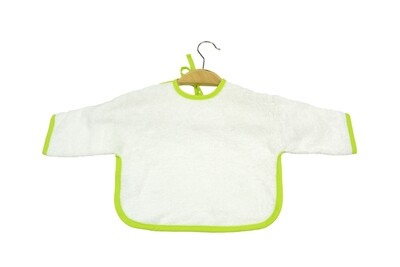 ARB036 Babiezz - Baby Slab met mouwtjes - Wit met Helder Groen