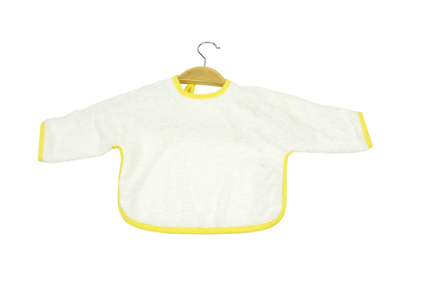 ARB036 Babiezz - Baby Slab met mouwtjes - Wit met Geel