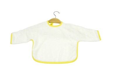 ARB036 Babiezz - Baby Slab met mouwtjes - Wit met Geel