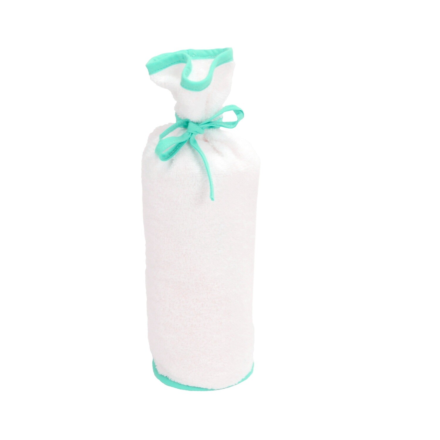 ARB037 Babiezz - Flessenwarmer - Wit met Mintgroen - White/Mint Green