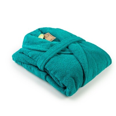 AR025 Bathrobe with Shawl Collar - Deep Blue