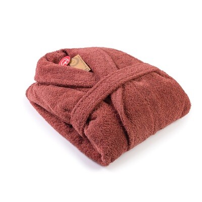 AR025 Bathrobe with Shawl Collar - Old Pink
