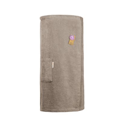 AR043 Sauna Kilt Dames - Badstof - Cappuccino - 135 cm