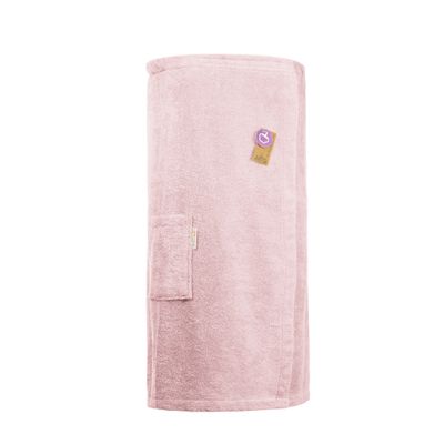 AR043 Sauna Kilt Dames - Badstof - Licht Rose - Blossom Pink - 135 cm