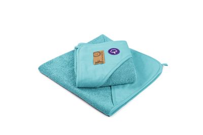PRINT-Me® Baby Hooded Towel – Pacific Blue - 75 x 75 cm
