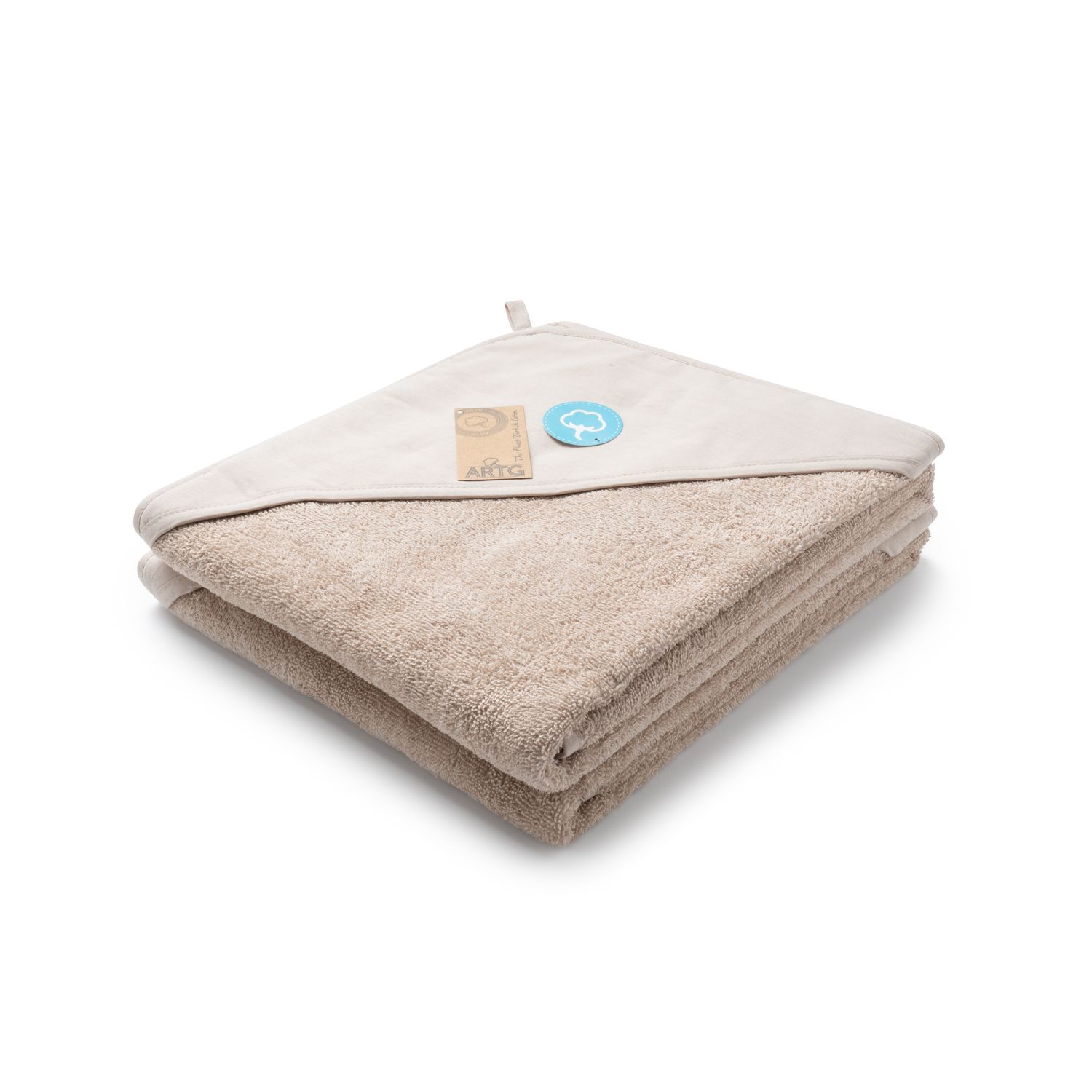 AR732 Toddler Hooded Towel - 100x100 cm - Taupe