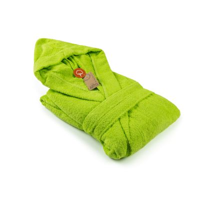 AR026 Hooded Bathrobe - Lime Green