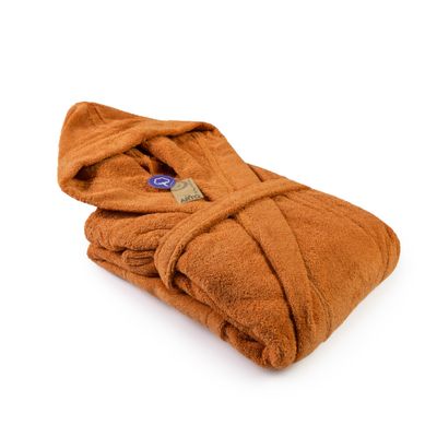 AR026 Hooded Bathrobe - Cinnamon