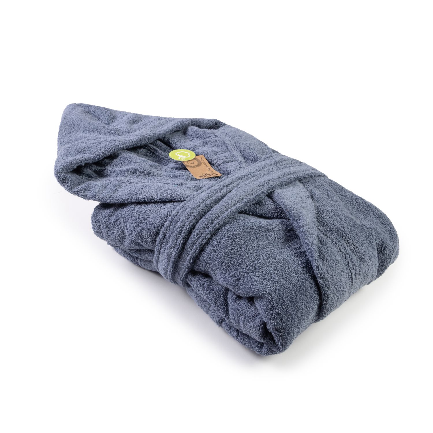 AR026 Hooded Bathrobe - Jeans Blue