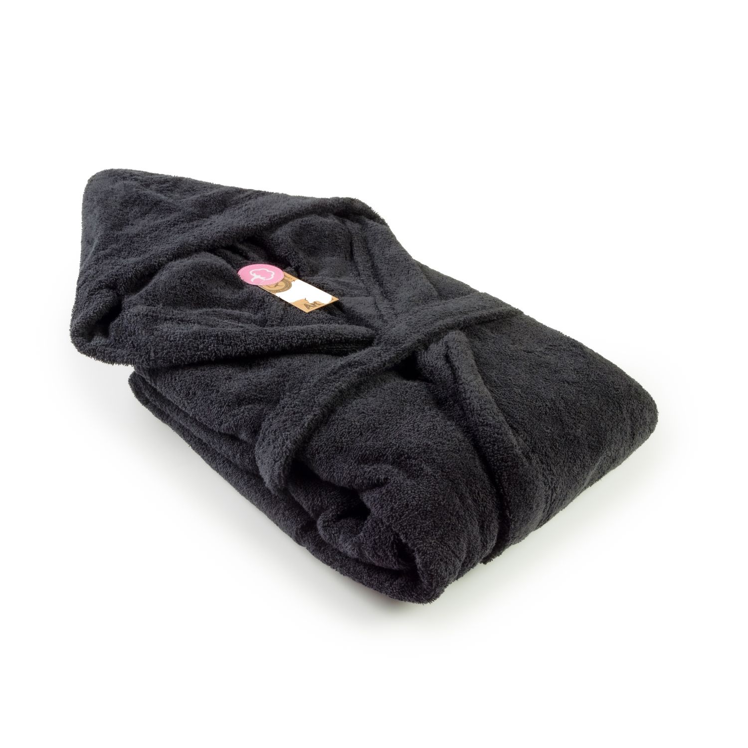 AR026 Hooded Bathrobe - Black
