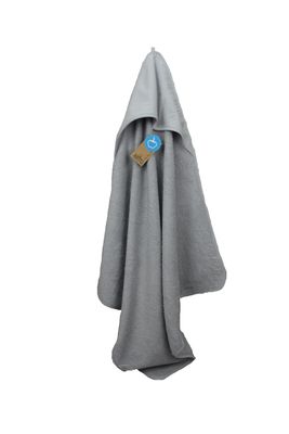 PRINT-Me® Baby Hooded Towel – Light Grey - 75 x 75 cm