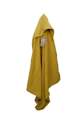 PRINT-Me® Baby Hooded Towel – Mustard - 75 x 75 cm