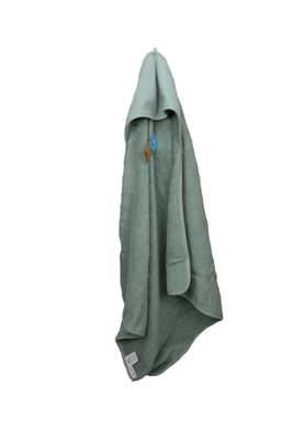 PRINT-Me® Baby Hooded Towel – Old Green - 75 x 75 cm
