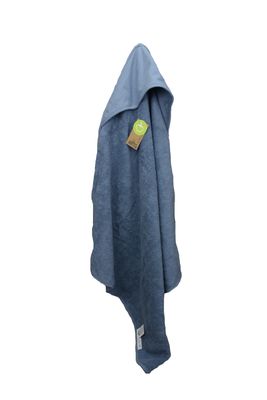 PRINT-Me® Baby Hooded Towel – Jeans Blue - 75 x 75 cm