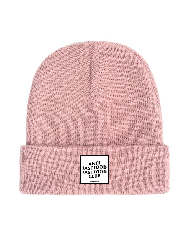 Anti Fastfood Fastfood Club - Logo Beanie Rose Pink