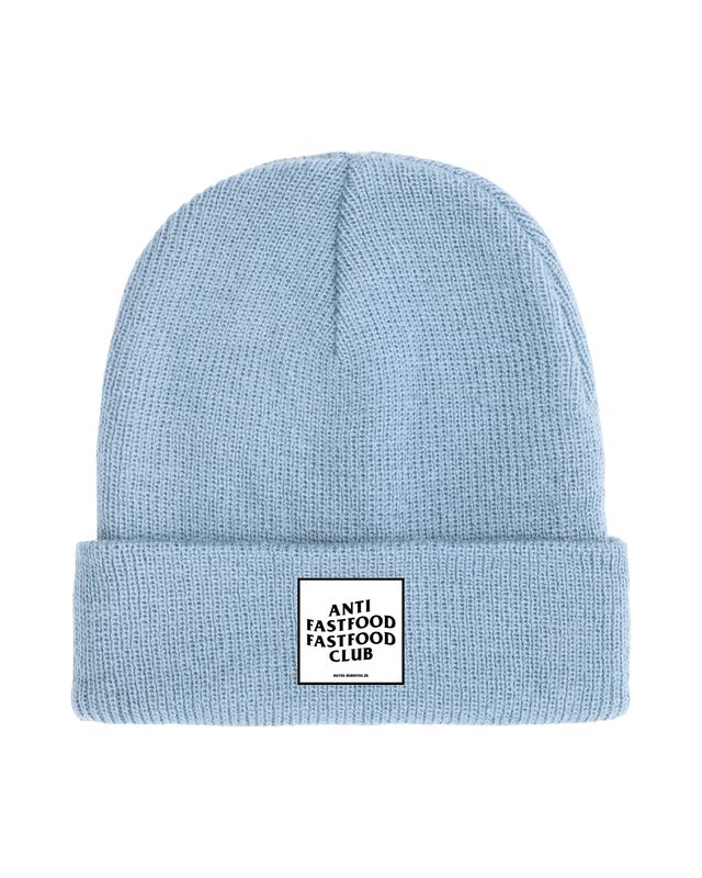 Anti Fastfood Fastfood Club - Logo Beanie Dusty Blue
