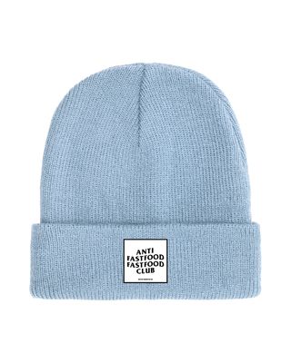 Anti Fastfood Fastfood Club - Logo Beanie Dusty Blue