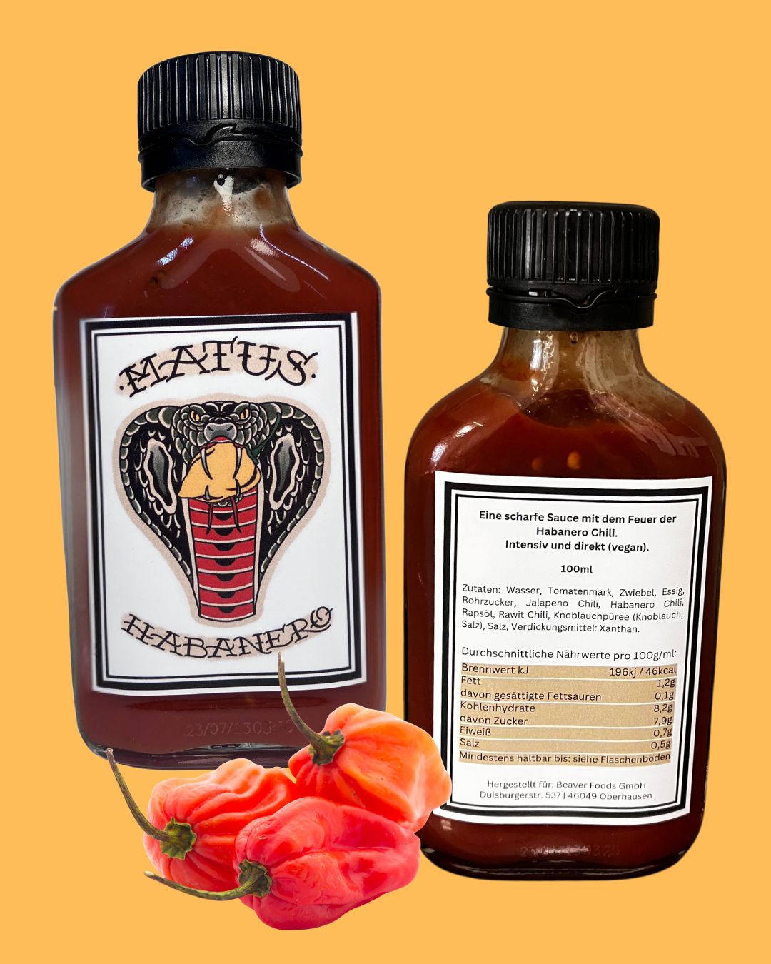 Matus X Görlitz scharfe Sauce:  Habanero