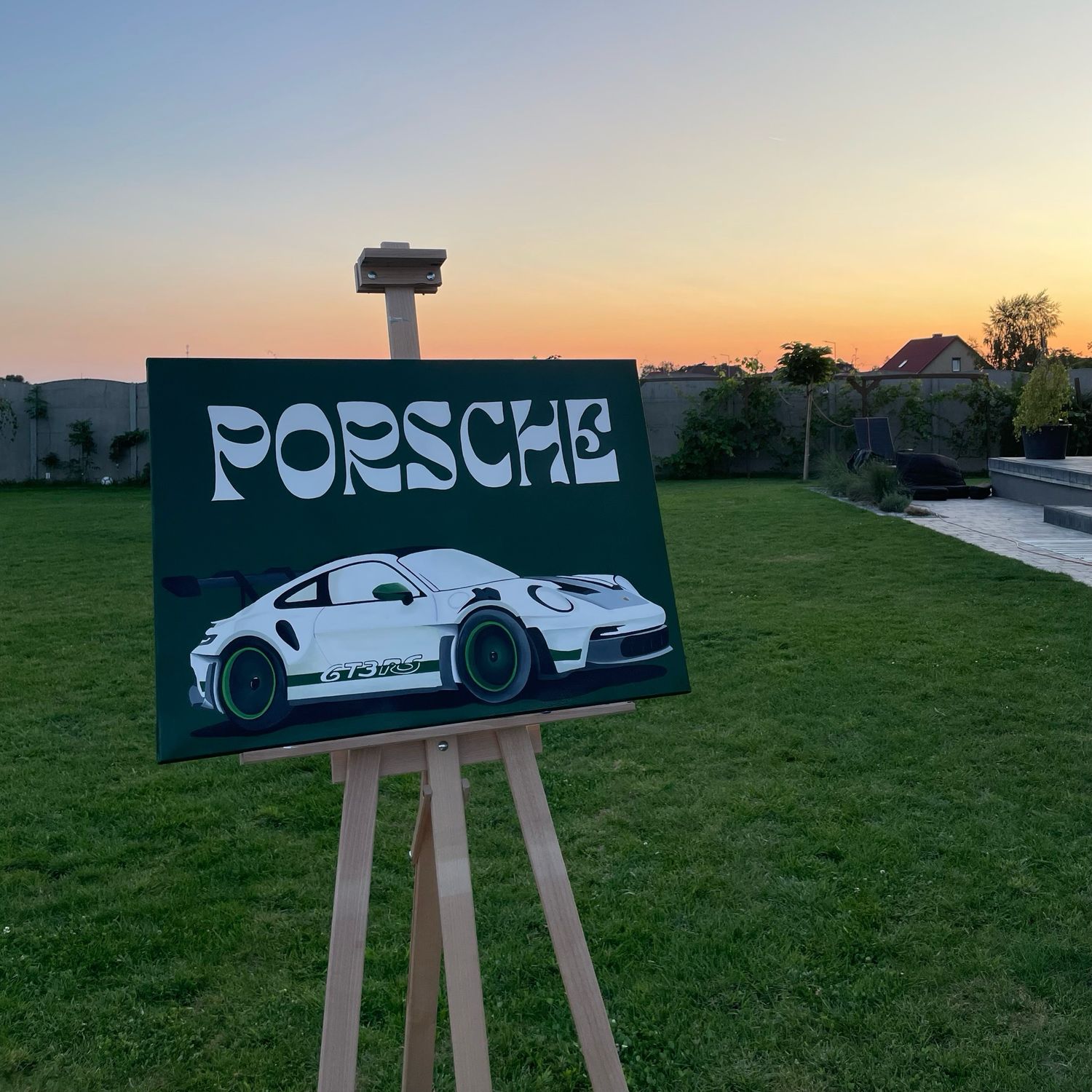 Porsche GT3 RS + Logo