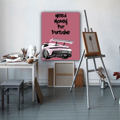 Porsche print Różne Kolory