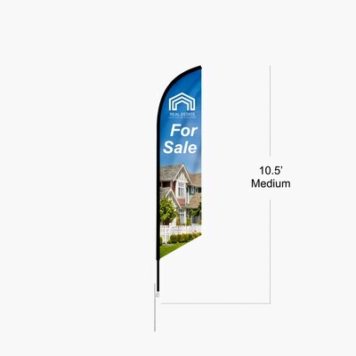 10.5' Feather Flags - Single-Sided