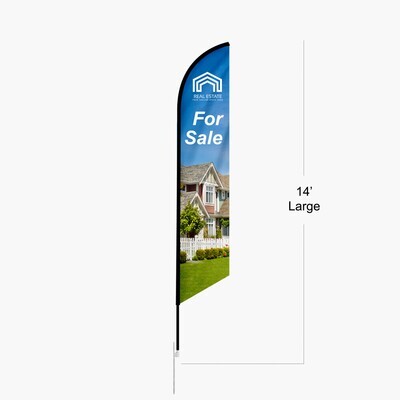 14' Feather Flags - Single-Sided