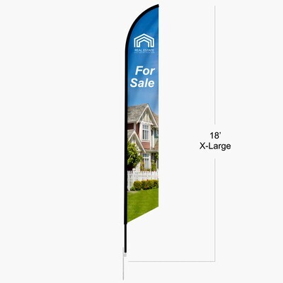 18' Feather Flags - Single-Sided