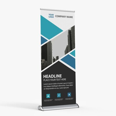 Deluxe Retractable Banner Stand with Custom Graphic