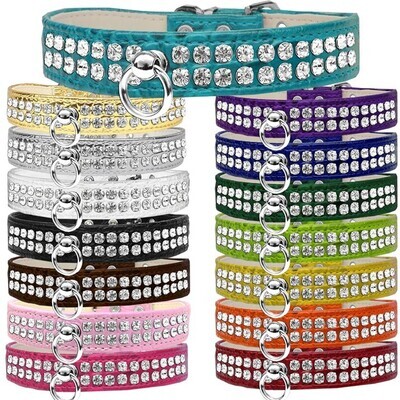 Mirage Rhinestone Designer Dog Croc Collar - Style 72 Dog
