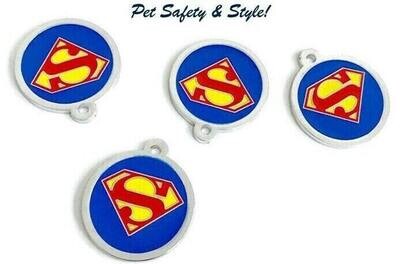 Personalized "S" Pet ID Tags