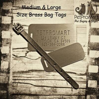Personalized Brass Luggage Tags - Premium Brass Bag Tags