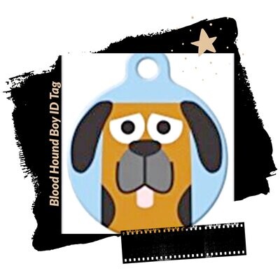 Blood Hound Sniffer Pet ID Tag - A humorous Art Pet ID Tag