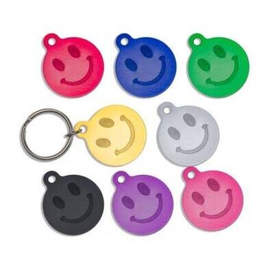 Happy Face Personalized Dog Tag - Pet ID Tags - Key Chain