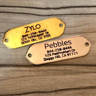Personalized Rivet-On Tags for Dogs and Cat Collars
