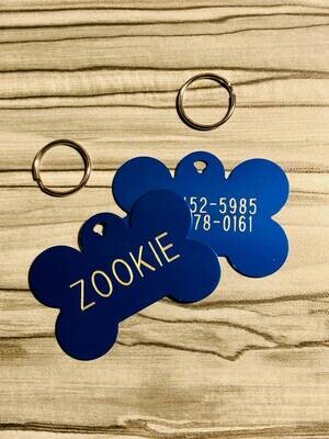 BIG Dog Bone Pet ID Tag - Extra large Dog Tag