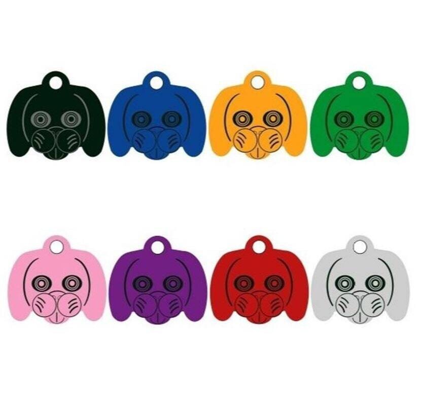 Cute Dog Face Pet ID Tag - Personalized  Pet ID Tags