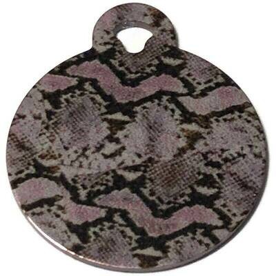 Custom Snake Circle Dog Tag - Personalized Pet ID Tag