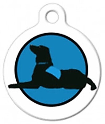 Therapy Dog Dog Tag Art Pet ID Tag - Personalized