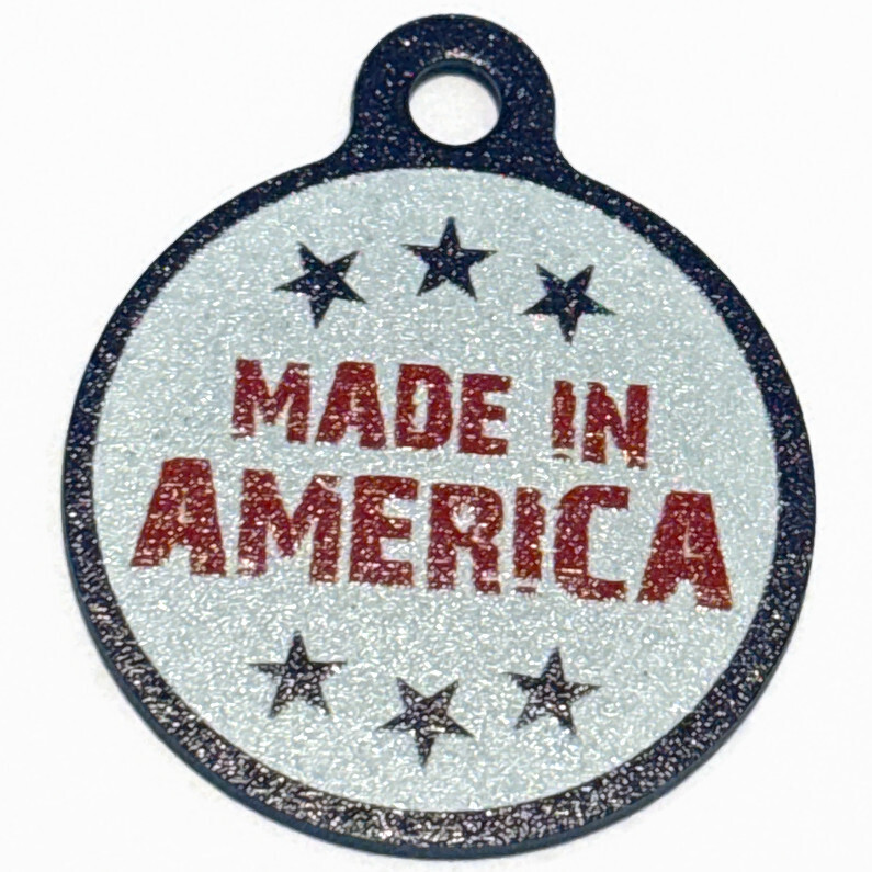 Made In America Pet ID Tag | Designer Art Dog Tag