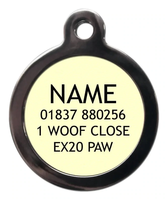 MICROCHIP ALERT Custom Cat Tag Art for Cats - Pet ID Tag