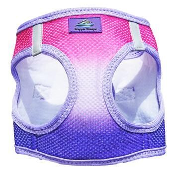 American River Choke Free Cat or Dog Harness &amp; Leash Ombre Collection - Raspberry Sundae