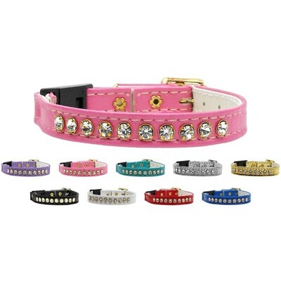 Cat Breakaway Buckle Collar, &quot;One Row Rhinestone&quot;
