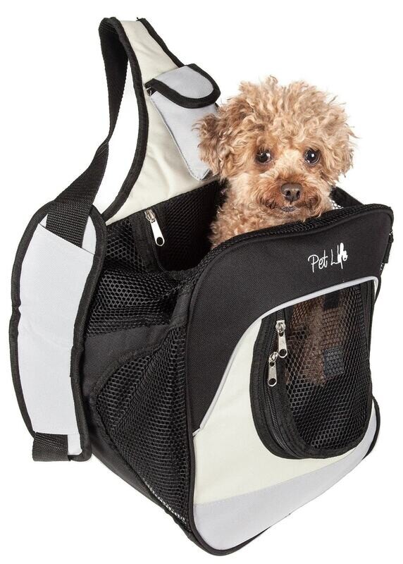 Fashion Backpack Pet Dog Carrier - Single Strap Over-The-Shoulder Hands-Free