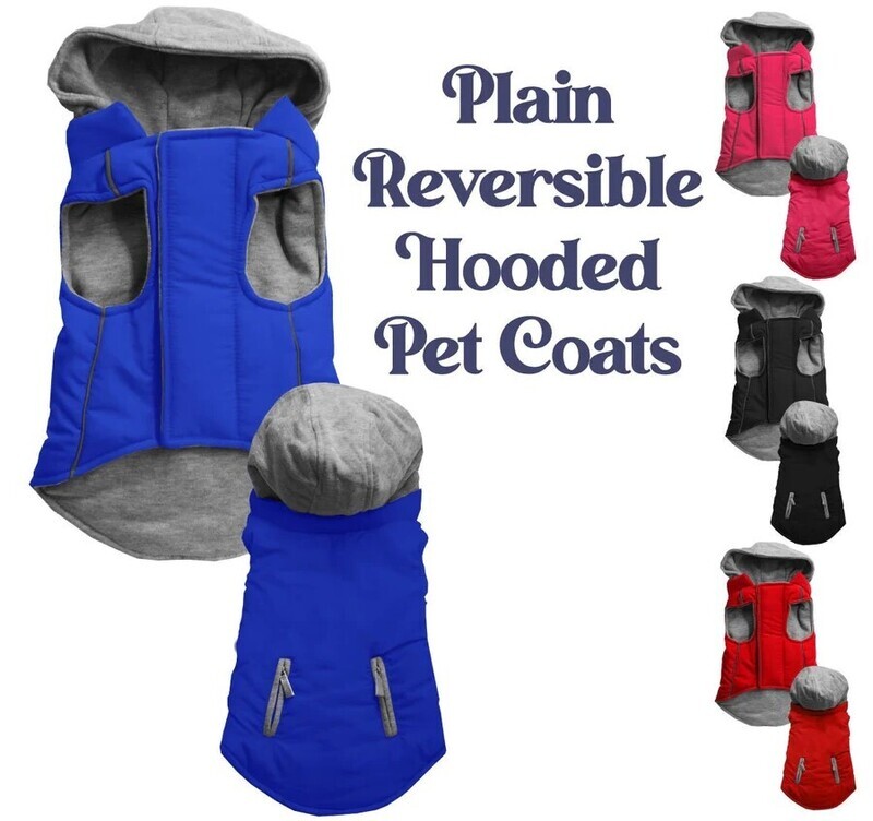Dog &amp; Cat Hooded Pet Coat - Small Pets (3-25 lbs.)