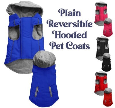 Dog &amp; Cat Hooded Pet Coat - Small Pets (3-25 lbs.)