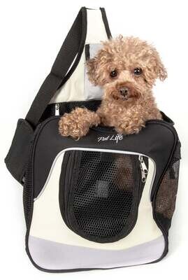 Fashion Backpack Pet Dog Carrier - Single Strap Over-The-Shoulder Hands-Free