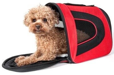 Sporty Mesh Airline Approved Zippered Folding Collapsible Travel Pet Dog Carrier